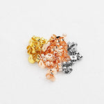SG.245 // Surgical Steel 8 Frame Bead Cap, 3g(about 30Pc) / C-AA-0011