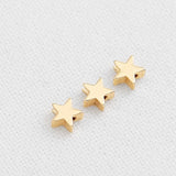 SG.258 // Surgical Steel Mini Star Bead, 1 Pc  / P-DF-0211
