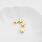 SG.258 // Surgical Steel Mini Star Bead, 1 Pc  / P-DF-0211