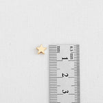 SG.258 // Surgical Steel Mini Star Bead, 1 Pc  / P-DF-0211