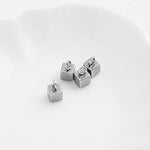 SG.255 // Surgical Steel Mini Cube Pendent, 6 Pc  / P-SS-1206