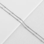 SG.266 // Surgical Steel 0.8mm Ball Chain, 50cm  / P-CC-0140