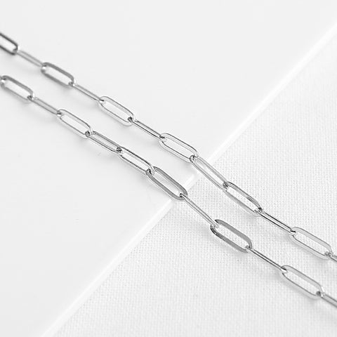 SG.274 // Surgical Steel Flat Clip Chain, 1M  / P-CC-0058