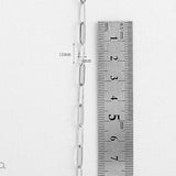SG.274 // Surgical Steel Flat Clip Chain, 1M  / P-CC-0058