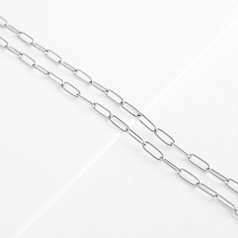 SG.268 // Surgical Steel Width 4mm Clip Chain, 1M  / P-CC-0059