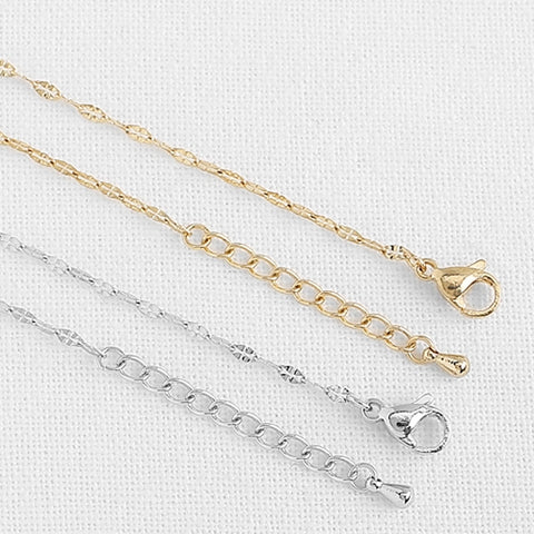 SG.280 // Surgical Steel Emboss Chain Necklace / KSP0076