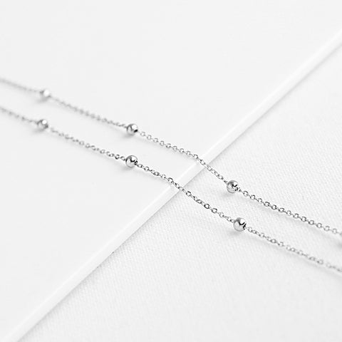 SG.281 // Surgical Steel Silver Ball Chain, 1M / P-CC-0050