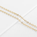 SG.277 // Surgical Steel Gold Emboss Chain, 1M  / P-CC-0053