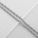 SG.289 // Surgical Steel 5mm Flat Chain, 50 cm / P-CC-0109