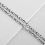 SG.289 // Surgical Steel 5mm Flat Chain, 50 cm / P-CC-0109