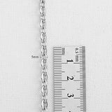 SG.289 // Surgical Steel 5mm Flat Chain, 50 cm / P-CC-0109
