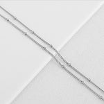 SG.285 // Surgical Steel Ball 0.8 mm Chain, 50 cm / P-CC-0140