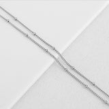 SG.285 // Surgical Steel Ball 0.8 mm Chain, 50 cm / P-CC-0140