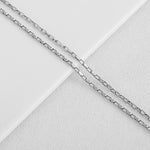 SG.286 // Surgical Steel 2mm Rectangle Chain, 50 cm / P-CC-0103