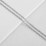 SG.286 // Surgical Steel 2mm Rectangle Chain, 50 cm / P-CC-0103