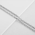 SG.287 // Surgical Steel 3mm Rectangle Chain, 50 cm / P-CC-0104