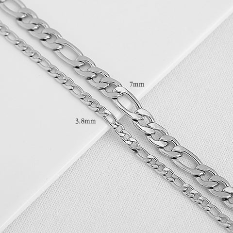 SG.298 // Surgical Steel  3.8/7 mm 3:1 Round Chain, 50 cm / P-CC-0112,0113