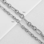 SG.299 // Surgical Steel  5/7 mm 3:1 Unbalance Chain, 50 cm / P-CC-0115,0116