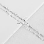 SG.297 // Surgical Steel  2/2.5 mm Thin Circle Chain, 50 cm / P-CC-0106,0107