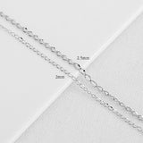 SG.297 // Surgical Steel  2/2.5 mm Thin Circle Chain, 50 cm / P-CC-0106,0107