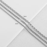 SG.295 // Surgical Steel  2/2.5/3 mm Round Chain, 50 cm / P-CC-0099,0100,0101