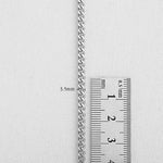 SG.303 // Surgical Steel  3/3.5/5.5/8mm 4DC Chain, 50 cm / P-CC-0126,0127,0128,0129