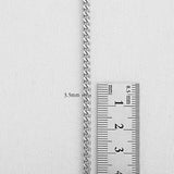 SG.303 // Surgical Steel  3/3.5/5.5/8mm 4DC Chain, 50 cm / P-CC-0126,0127,0128,0129