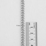 SG.303 // Surgical Steel  3/3.5/5.5/8mm 4DC Chain, 50 cm / P-CC-0126,0127,0128,0129