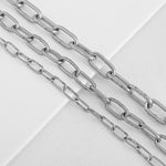 SG.304 // Surgical Steel  6/8.3/14.3mm  Clip Chain, 50 cm / P-CC-0130,0131,0132