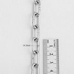 SG.304 // Surgical Steel  6/8.3/14.3mm  Clip Chain, 50 cm / P-CC-0130,0131,0132