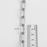 SG.304 // Surgical Steel  6/8.3/14.3mm  Clip Chain, 50 cm / P-CC-0130,0131,0132