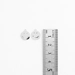 SG.308 // Surgical Steel Silver Smile Pendent, 2pc / P-SS-0882