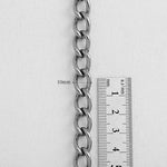 SG.305 // Surgical Steel  5.7/10/13.5mm Antique Chain, 50 cm / P-CC-0133,0134,0135