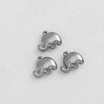 SG.314 // Surgical Steel Simple Elephant Pendent, 1pc / P-SS-1208