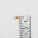SG.345 // Surgical Steel Vertical Stripes 6mm Ball Bead, 1pc / P-DF-0219