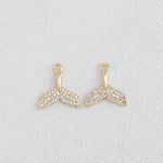 SG.339 // Surgical Steel Cubic Dolphin Tail Pendent, 1pc / P-SS-1212