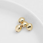 SG.346 // Surgical Steel Ugly Metal Ball Pendent, 2pc / P-DF-0204