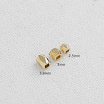 SG.348 // Surgical Steel Polygon 3.8mm Ball Bead, 1g (about 6pc) / P-DF-0224