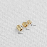 SG.348 // Surgical Steel Polygon 3.8mm Ball Bead, 1g (about 6pc) / P-DF-0224