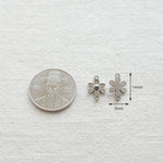 SG.362 // Surgical Steel Flat Cosmos Pendant , 1pc / 5-6535-08