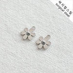 SG.365 // Surgical Steel Flat Cosmos Pendant , 1pc / 5-6535-07