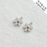 SG.365 // Surgical Steel Flat Cosmos Pendant , 1pc / 5-6535-07