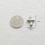 SG.359 // Surgical Steel Volume Closs Pendant , 1pc / 5-6519-08