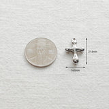 SG.359 // Surgical Steel Volume Closs Pendant , 1pc / 5-6519-08