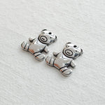 SG.358 // Surgical Steel Beard Bear Pendant , 1pc / 5-6535-01