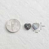 SG.367 // Surgical Steel Pouch Heart Pendant , 1pc / 5-6540-04
