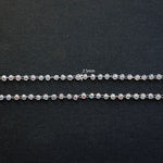 SG.376 // Surgical Steel Aurora Crystal Ball Chain , 50cm / 8-0050-56