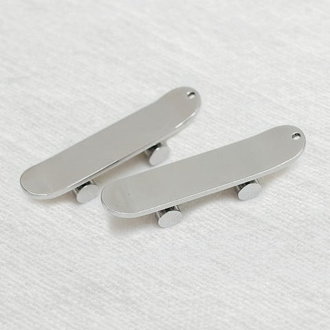 SG.380 // Surgical Steel Skateboard  Pendant , 1pc / 5-6511-04