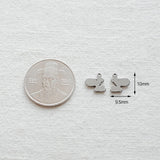 SG.382 // Surgical Steel Round Puppy Pendant , 2pc / 5-6512-09