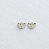 SG.386 // Surgical Steel Smile Bear Pendant , 1pc / 5-6548-03